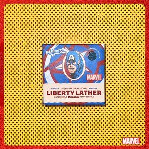 ⭐ NWT Dr. Squatch x Marvel Captain America "Liberty Lather" Natural Bar Soap NIB